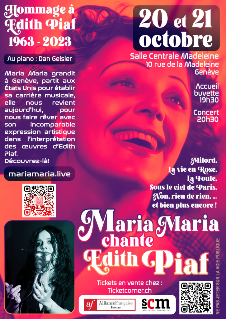 Maria Maria chante Edith Piaf